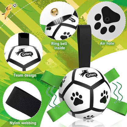 QDAN Dog Toys Balls with Bell Inside, Squeaky Dog Balls - Image 6