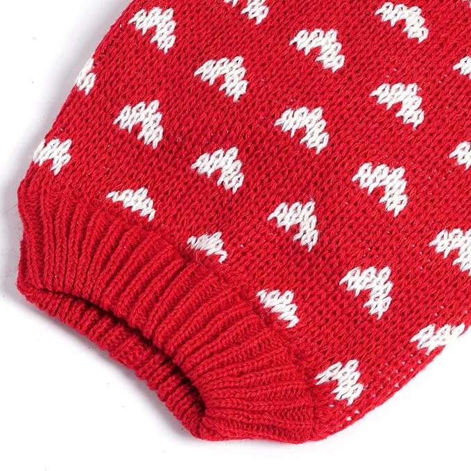Dxhycc Dog Knitted Sweater Dog Heart Sweater Puppy Sweater Warm Soft Pet - Image 6