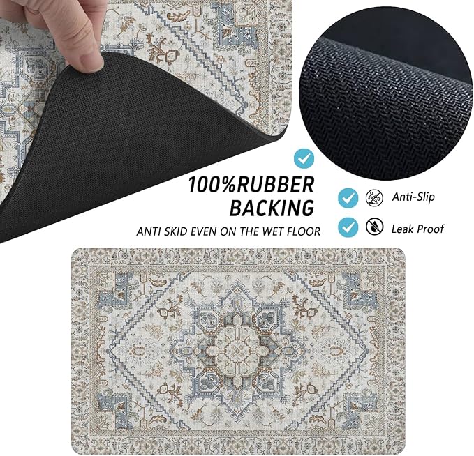 Dog Food Mats for Floors, Absorbent and Quick-Drying Pet Cat Food Mat, - Image 7