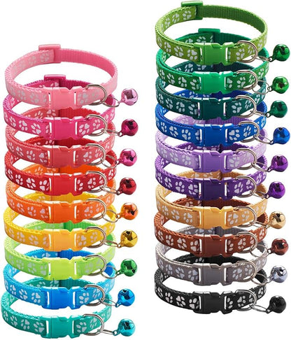 Puppy Collars, Soft Nylon Litter Identification Dog Collars by Flymind