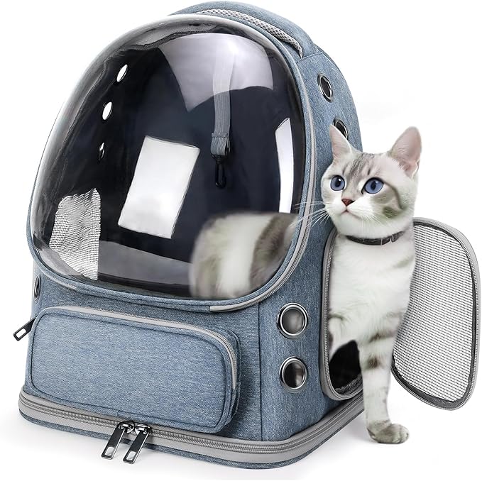 Cat Backpack Carrier, Breathable Cat Bubble Backpack by Unknown