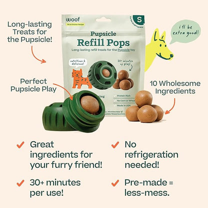 WOOF Pupsicle Refill Pops, Delicious Long Lasting Dog Treats, Pre-Made Pupsicle - Image 3