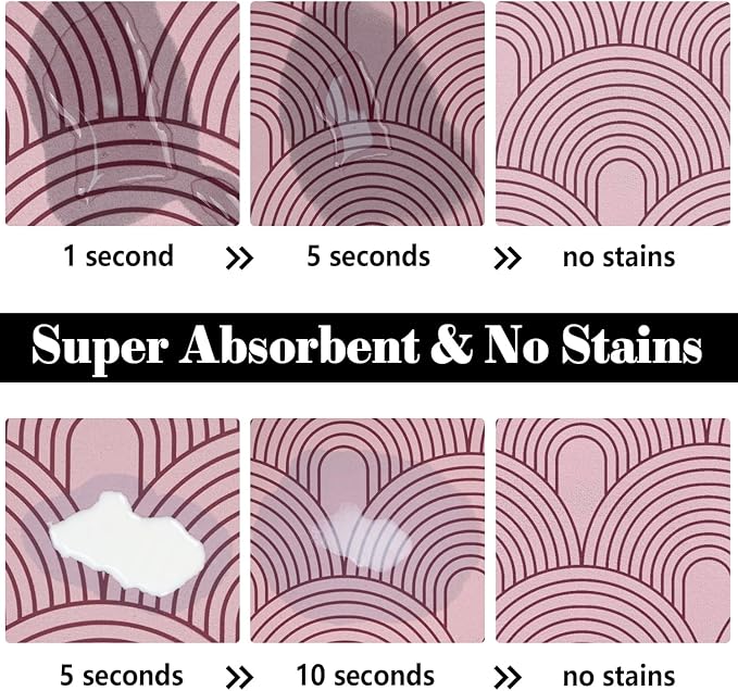 Dog Food Mats for Floors Absorbent, Pet Cat Food Mat - Image 2