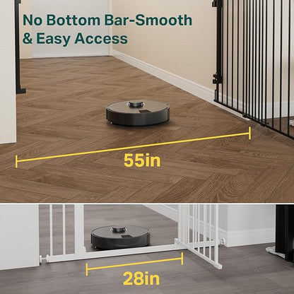 Cumbor 35.1–55" No Bottom Bar Baby Gate - Image 2