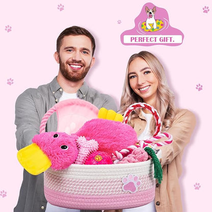 Zopeal Puppy Dog Toy Gift Storage Basket - Image 7