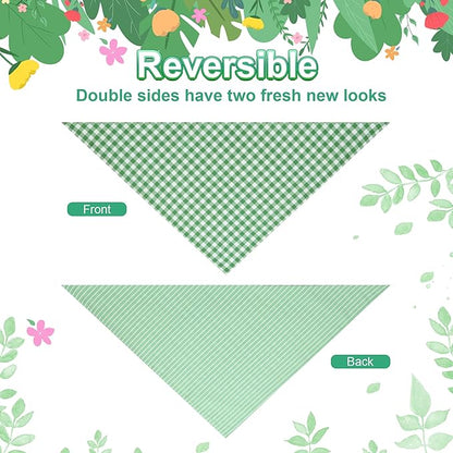 Dog Bandana Green Small 1PCS, Summer Spring Scarf - Image 6
