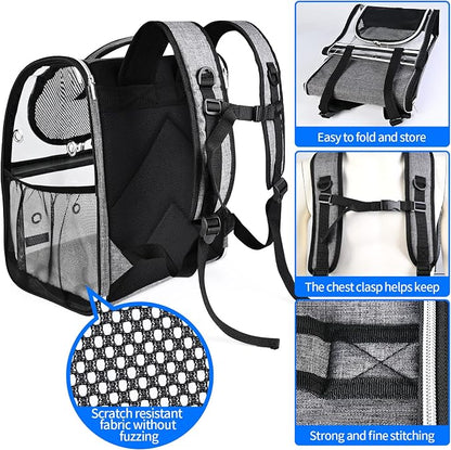 BAGLHER Cat Carrier Backpack, Airline Approved Pet Travel Carrier - Image 6