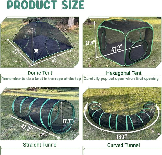 Cat Tents for Outside, Foldable Pet Playpen - Image 2