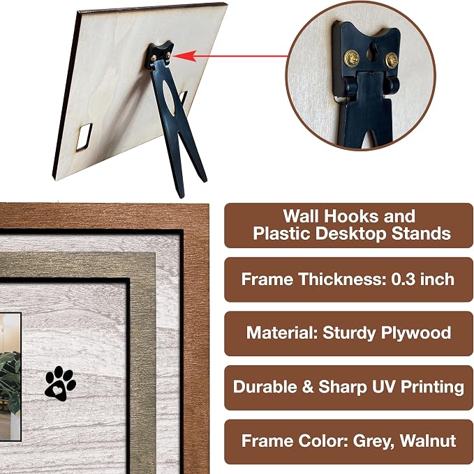 Customized Dog Picture Frames Pet Memorial Gifts Loss Dog Cat Grieving Picture - Image 5