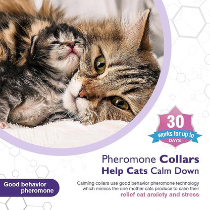 3 Pack Calming Collar for Cats and Kittens Pheromone Collar Efficient Relieve - Image 2
