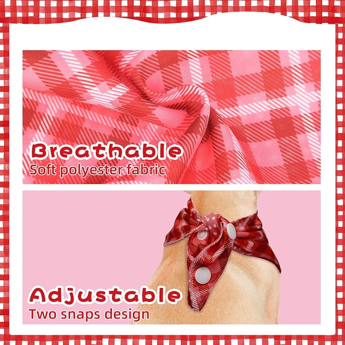 PAWCHIE Dog Bandanas Small Reversible Styles Pet Triangle Scarf Bibs - Image 4