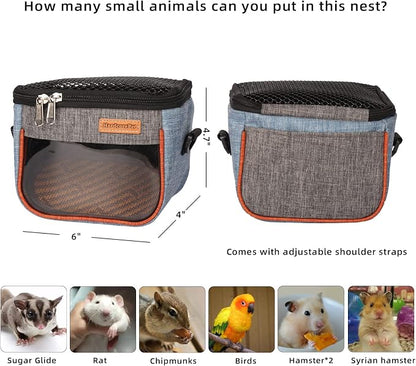 Sugar Glider Carrier Bag, Transparent Breathable Travel Bag - Image 3