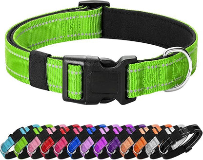 Reflective Dog Collar Padded by Penseepet