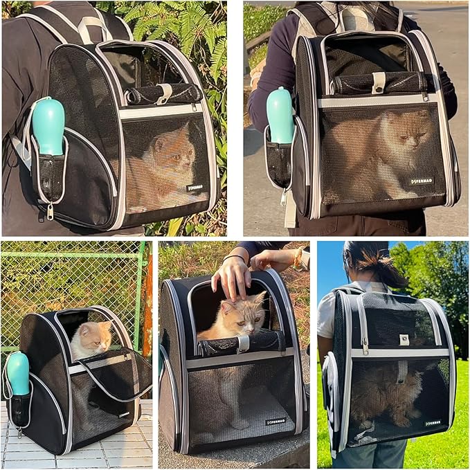 Cat Backpack Carrier for Small Dogs and Medium cat Puppy Kitten Bunny Pet - Image 4