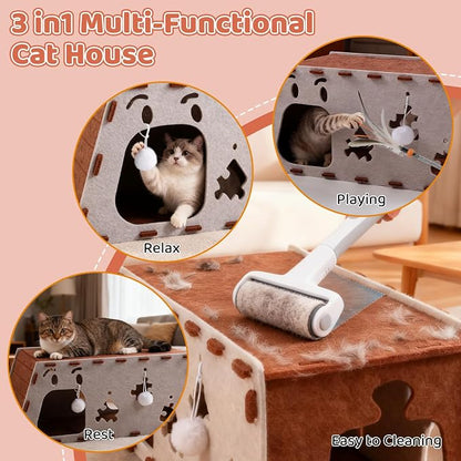 Large Felt Cat Cave & Tunnel - Image 7