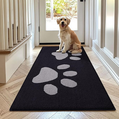 Buganda Dog Door Mat for Muddy Paws, Absorbent Dirt Trapper Washable Indoor by Buganda