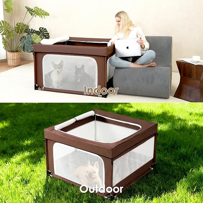EHEYCIGA 42x42x26 Inches Puppy Playpen - Image 7