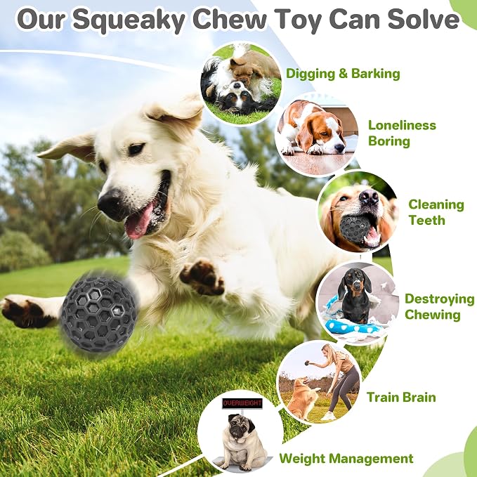 Interactive Squeaky Dog Balls, Dog Toys - Image 5