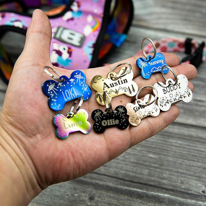 Personalized Dog Tag with 5 Lines of Custom Deep Engraved Durable Stainless - Image 2