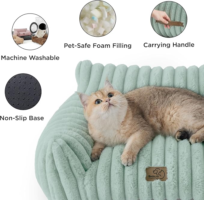 Bedsure ComfyFleece™ Cute Cat Couch - Image 5