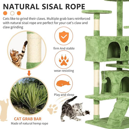 BestPet 54in Cat Tree Tower for Indoor Cats - Image 4