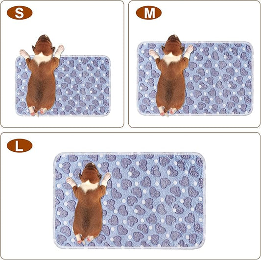 1 Pack 3 Blankets Super Soft Fluffy Premium Fleece Pet Blanket Flannel Paw - Image 2