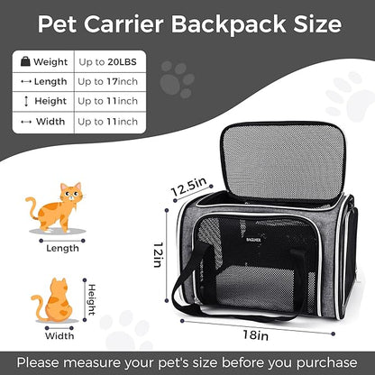 BAGLHER Pet Travel Carrier, Cat Carriers Dog Carrier - Image 2