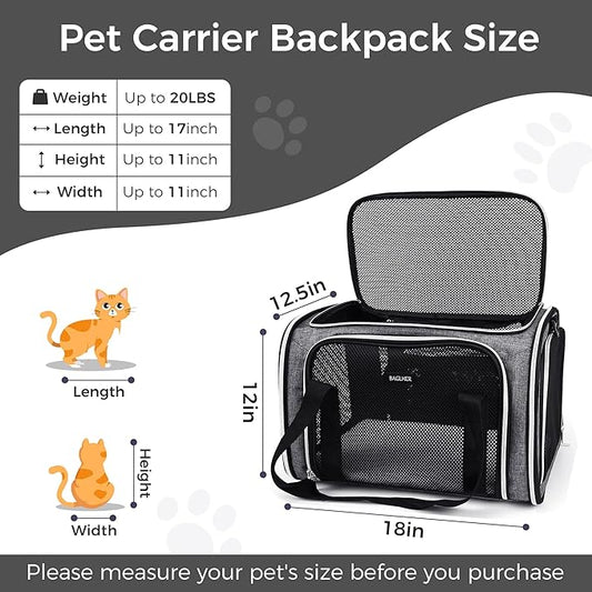 BAGLHER Pet Travel Carrier, Cat Carriers Dog Carrier - Image 2