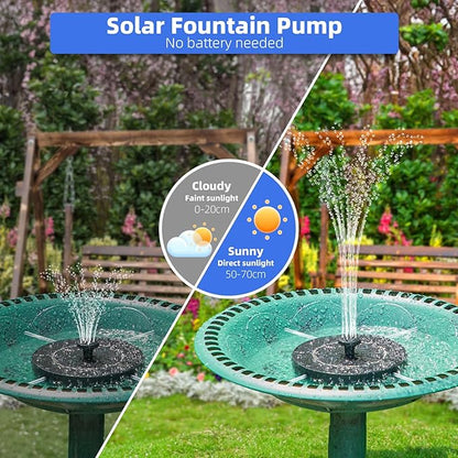 Solar Fountain for Bird Bath, Solar Water Fountain - Image 3