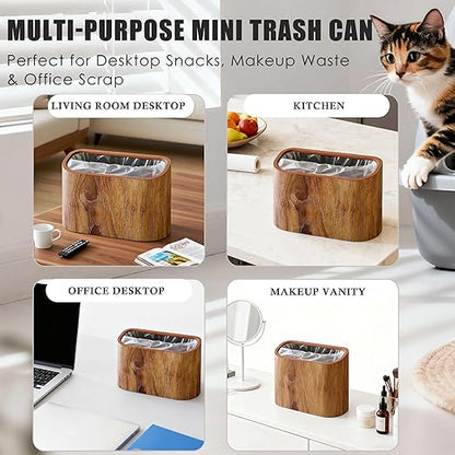 Cat Litter Scoop Holder – Wood-Grain Dual-Open Scoop Caddy - Image 5