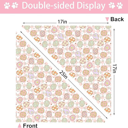 Easter Dog Bandana, 2 Pack Adjustable Holiday Party Pets Rabbit Easter Egg - Image 7