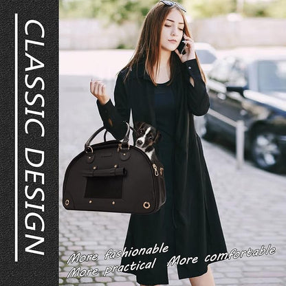 Foldable Premium PU Leather Dog Purse - Image 4