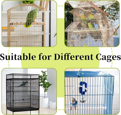 Daoeny Bird Cage Seed Catcher, Large Bird Cage Cover, Adjustable Soft Airy - Image 6