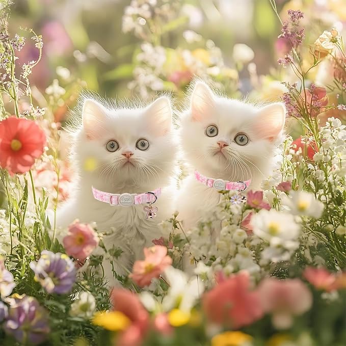 2 Pack Pink Cat Collars - Image 2