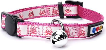 Pawtitas Halloween Cat Collars for Cats Adjustable Collar Glow in The Dark by Pawtitas