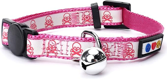 Pawtitas Halloween Cat Collars for Cats Adjustable Collar Glow in The Dark by Pawtitas