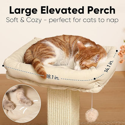 FUKUMARU Cat Scratching Post, Modern Style Tall Scratch Posts - Image 5