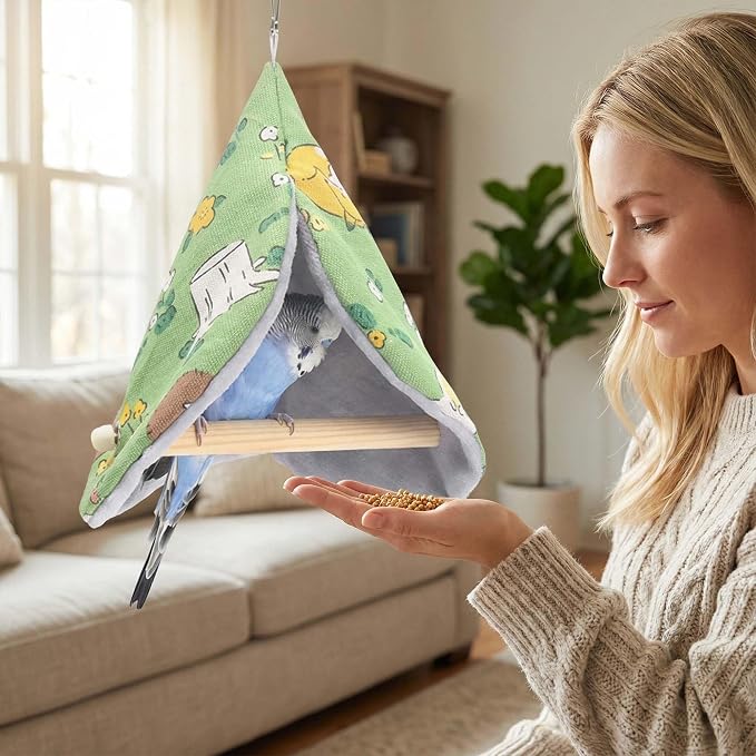 FLAdorepet Bird Bed Blanket Parrot Nest Snuggle Hut - Image 4