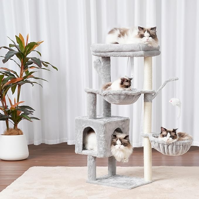 Heybly Cat Tree, 39.4 Inches Tower Condo - Image 3