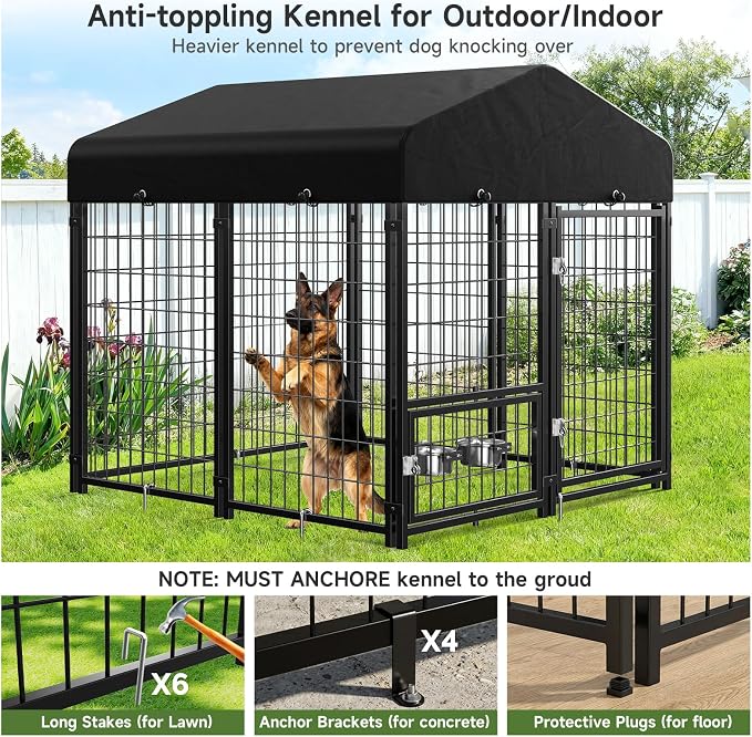 2PCS Dog Kennel Outdoor, Outside Dog Kennel - Image 3