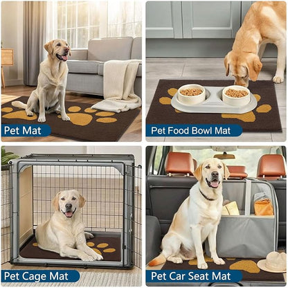Buganda Dog Door Mat for Muddy Paws, Absorbent Dirt Trapper Washable Indoor - Image 9