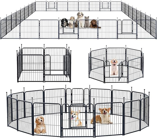 Dog Playpen, Portable Outdoor Dog Fence, Dog Playpen by XDPET