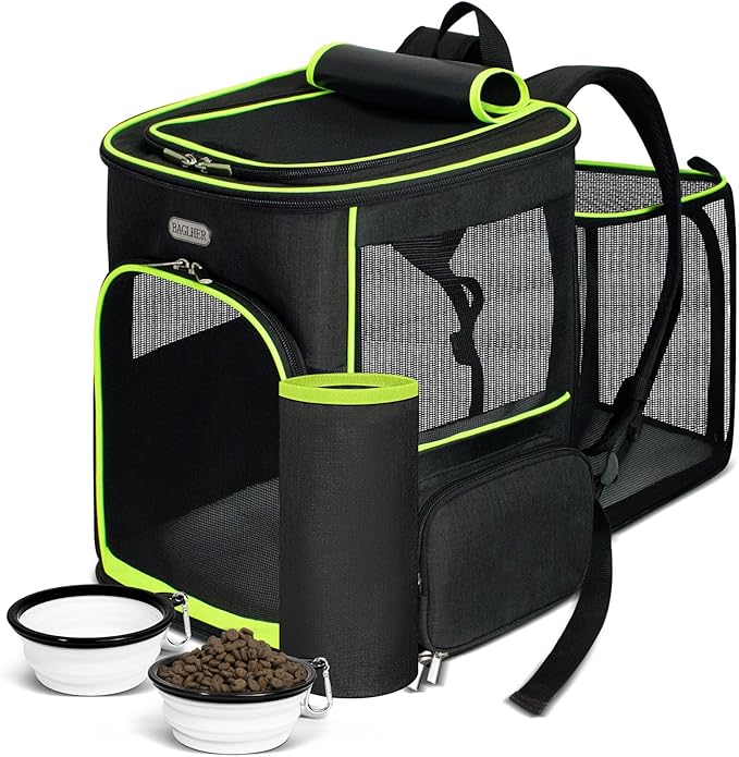 BAGLHER Expandable Cat Carrier Backpacks, Retractable Pet Carrier Backpack by BAGLHER