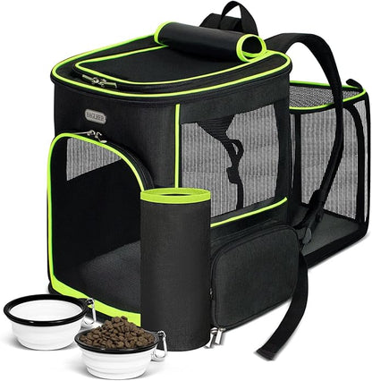 BAGLHER Expandable Cat Carrier Backpacks, Retractable Pet Carrier Backpack by BAGLHER