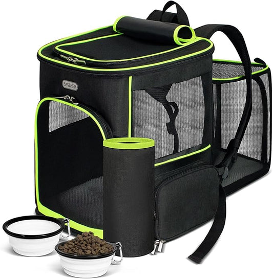 BAGLHER Expandable Cat Carrier Backpacks, Retractable Pet Carrier Backpack by BAGLHER