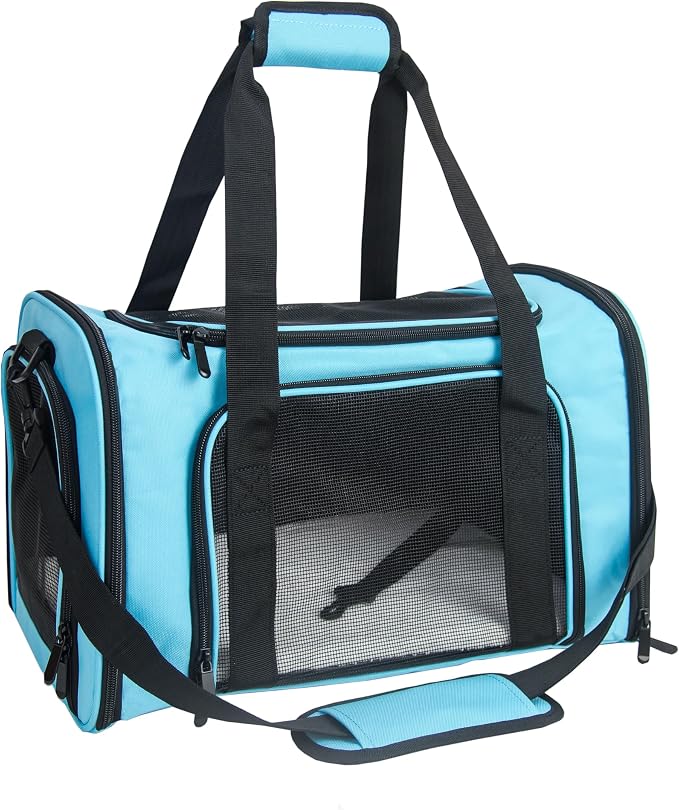 Soft Sided Carrier for Small Medium Cats Dogs, Removable Pad Collapsible Travel by NextFri