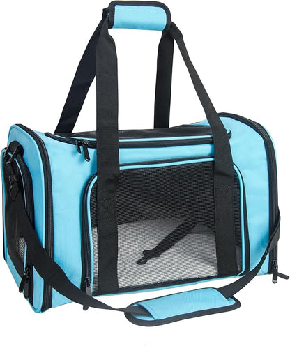 Soft Sided Carrier for Small Medium Cats Dogs, Removable Pad Collapsible Travel by NextFri