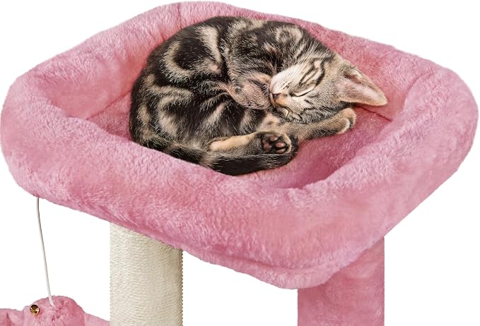 Topeakmart Cat Tree Tower for Indoor Cats, 34.5in Cute Kitten Tree Activity - Image 5