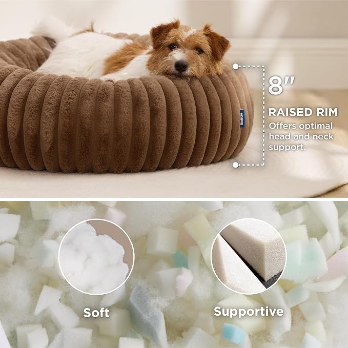 Bedsure ComfyFleece™ Donut Small Dog Bed - Image 2