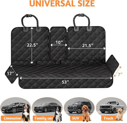 Simple Trending Dog Car Seat Cover, Back Seat Pet Bed Mat Protector Waterproof - Image 3